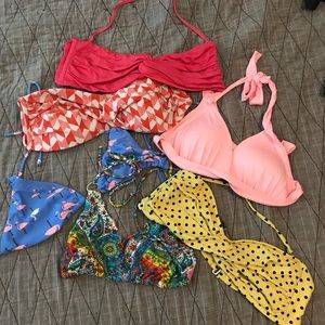 Bikini top bundle, 6 pieces
